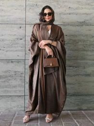 Ethnic Clothing Autumn Muslim Abaya for Women Eid Dress Cadigan Long Robe Saudi Arabic Party Dresses Dubai Abayas Kaftan Vestidos Morocco Caftan T240515