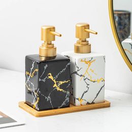 Liquid Soap Dispenser WHYOU Ceramic Dispensers Body Wish Shampoo Emulsion Bottles Latex Bathroom Accessories Set Wedding Gift
