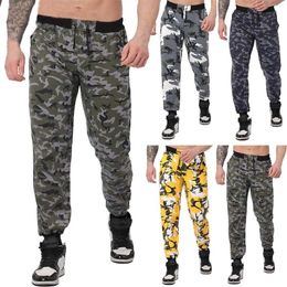 Men's Pants Jogging Casual Training Camouflage Sweatpants Wiht Elastic Waist Design Plus Size Pantalones