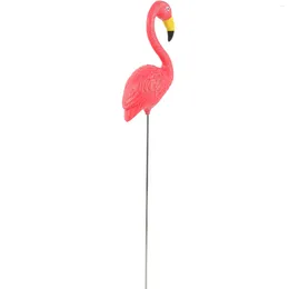 Garden Decorations Simulated Flamingo Resin Ornament Para Jardin Insert Lawn The Sign Decorative Iron Yard Small