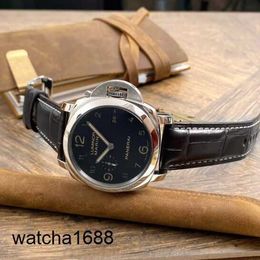 Sports Wrist Watch Panerai LUMINOR 1950 Series 44mm Diameter Date Display Automatic Mechanical Mens Watch PAM00359 Precision Steel Date Display