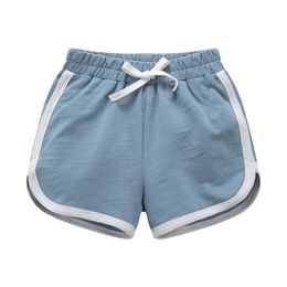 Shorts 80-170 cotton casual sweater summer girls and boys shorts boys swimming relay candy Colour childrens shorts childrens beach clothing d240517
