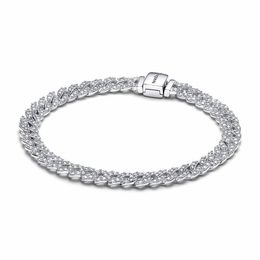 Beaded 2024 The New Latest 925 Sier Sparkling Fl Diamond Heart Sun Series Bracelet Diy Couple Drop Delivery Jewellery Bracelets Dhjyo