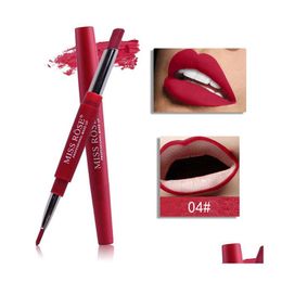 Lipstick Miss Rose 20 Colours Long-Lasting Lip Liner Matte Pencil Waterproof Moisturising Lipsticks Makeup Contour Cosmetics 6Pcs Drop Dhjts