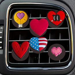 Car Air Freshener Love Cartoon Vent Clip Clips Conditioner Outlet Per Accessories For Office Home Drop Delivery Otni3
