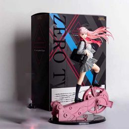 Action Toy Figures Anime Cute pink haired girl short skirt PVC Collection Model Action Figure Ornament Toys Doll Gifts Y240516