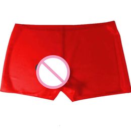 Latex Rubber Gummi shorts Rot fashion Tight pants Cosplay Party Suit