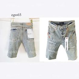 Purple Jeans Shorts Designer Purple Jeans Men Purple Jeans Designer Mens Slim Fit Ripped Patch Denim Shorts Cargo Jean Shorts Vintage Ripped Graffiti High Quali 411