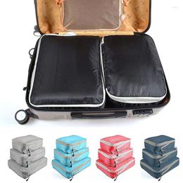 Storage Bags 3PCS Large Capacity Foldable Travel Waterproof Suitcase Nylon Portable Bag Compressible Packaging Cube Luggage Rack