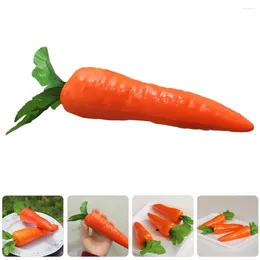 Decorative Flowers 12 Pcs Carrot Model Carrots Kitchen Props Simulation Models Accessories Lifelike Foam Fake