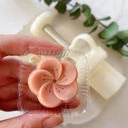 Baking Tools 20g Mooncake Hand Press Mould Cherry Blossom Flower Shape Stamp Homemade Mung Bean Cake Pastry Decoration
