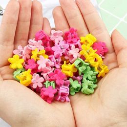 Hair Clips Barrettes 10/20/30/50Pcs/Set Flower Mini Clip Colorful Crab Suitable for Girls Cute Accessories Bucket Gift