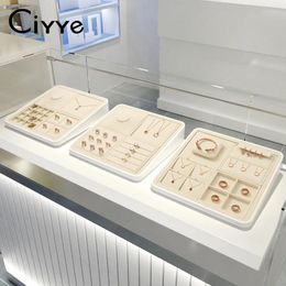 Decorative Plates Ciyye Premium Jewellery Display Stand Tray Microfiber Ring Earring Necklace Watch Diamond Storage Organiser Box