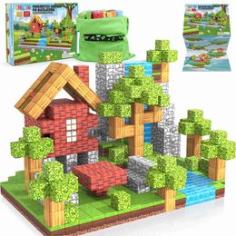 Magnetic Blocks A mineral magnet world set made of 100 magnetic building blocks suitable for boys WX5.17352