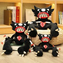 Stuffed Plush Animals 30-50cm soft spider monster creative black poppy plush toy stuffed animal doll pet boyfriend child son birthday fun gift Q240515