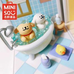 Blind box Real Miniso Malta Daily Time Blind Box Kawaii Cartoon Mysterious Surprise Box Picture Guessing Bag Model Doll Toy Gift WX