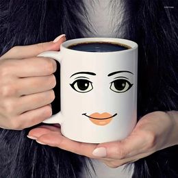 Mugs Woman Face Coffee Mug Unique And Stylish 11oz Ceramic Tea Water Cup Perfect Gift Idea !