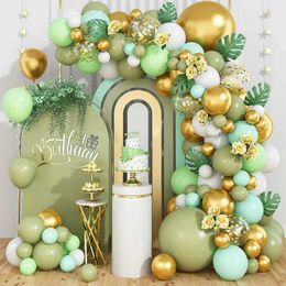 Party Balloons Avocado Green Birthday Balloons Garland Arch Kit Birthday Party Decorations Kids Birthday Party Supplies Baby Shower Decor Balon