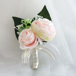 Decorative Flowers Rose Artificial Daisy Wedding Corsage Groom And Bride Lapel Korean Style Sen