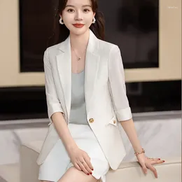 Women's Suits Ladies Office Formal Professional Blazers Jackets Coat Elegant For Women Business Work Wear Outwear Tops Plus Size 4XL