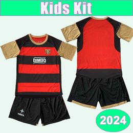 2024 Peluche Caligari Kids Kit Soccer Jerseys DANI LOPEZ LOPEZ DUSTINN FURBY L.JACKSON Home Football Shirts Child Short Sleeve Uniforms