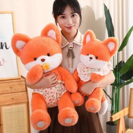 High quality Kawaii Stuffed Fox Bunny Doll Kids Cute Plush Animal Toys For Girls Cuddly Toy Christmas Gift