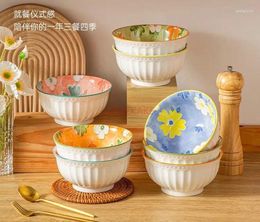 Plates High Appearance Ceramic Soup Bowl Large Household Tableware Noodles In Good Looking Instant Noodle