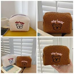 Storage Bags Cute Bear Cartoon Home Portable Makeup Bag Aunt Towel Change Purse