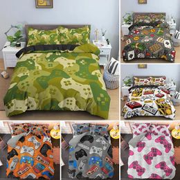 Bedding Sets Kids Adult Gifts Gamer Cartoon Game Christmas Duvet Cover Beds Set King Size Bed Linen Euro