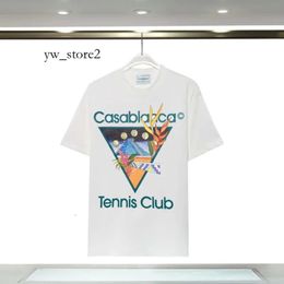 Casa Blanca Shirt Designer Casablanc Shirts Fashion Men Casual T-Shirts Man Clothing Street T-Shirts Tennis Club Casablancas T Shirts Shorts Sleeve Clothes 18e8