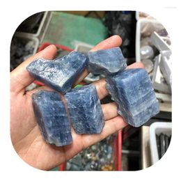 Decorative Figurines Blue Calcite Rough Crystal Healing Stones For Home Decor