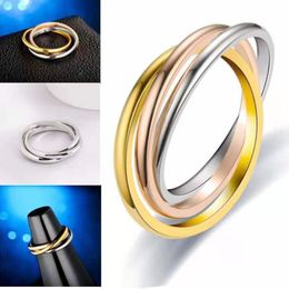 Designer light luxury titanium steel ring for female couple ring popular fashion ring Christmas Valentine's Day Thanksgiving Christmas gift