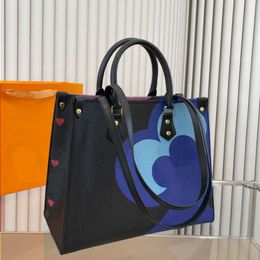 10A Fashion Heart Bag Designer Totes Classic Shopping Bags Women Bag Womens Handbag Handbags Vintage Bags Tote Fashion Large Luxury 240 Ljhk