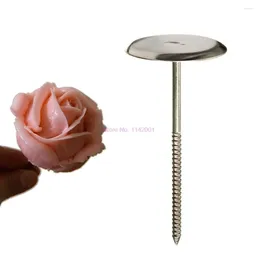 Baking Moulds 500 Pieces Stainless Steel Cake Cupcake Stand Icing Cream Decorating Tool Flower Needle Nail Tools