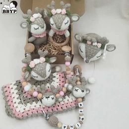 born Mobile Gym Education Ring Toy Baby Cotton Baby Wood Ring Ratchet Plush Ring Toy Customized pacifier chain 240426
