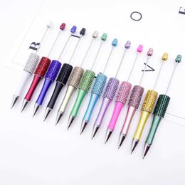 Diy Creative Diamond Studded Ballpoint Pen with High Aesthetic Value and Trendy Crystal Rotating