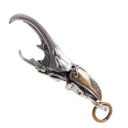 Brass Beetle Bottle opener Statue Pendant For Car Motorcycle Backpack Keychain Decoration