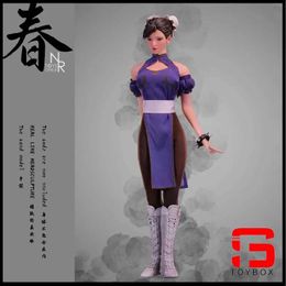Action Toy Figures NRTOYS NRTOYS35 1/6 Scale Kung Fu Girl Chunli Head Sculpture Clothing Handparts Model Body Doll S24515362