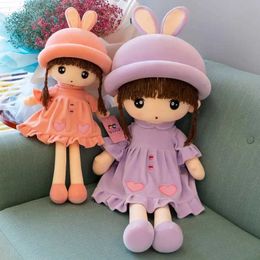 Stuffed Plush Animals Kawaii Rabbit Fairy Girl Toy Cute and Exquisite Home Decoration Filling PP Cotton Doll Birthday or Christmas Gift Q240515
