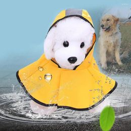 Dog Apparel Pet Raincoat Reflective Strip Hooded Design Breathable Rainproof Rainwear Rain Gear Raincoats