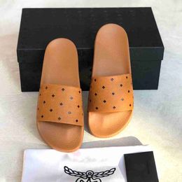 Slippers Size 3544 Fashion Luxury Designer Slipper Women Rubber Sandal Summer pool Casual shoes sandale Sexy Outdoor Beach top quality Sliders Men Mule loafer slide