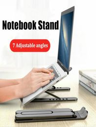 adjustable foldable laptop cooling pads stand nonslip desktop notebook for macbook pro air ipad pro dell hp2686236