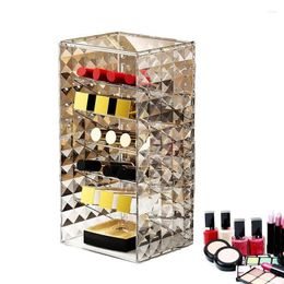 Storage Boxes Makeup Brushes Holder Cosmetic Bag Women Bathroom Rack Toiletries Pouch Make Up Organiser &