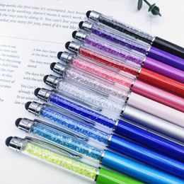 Touch Crystal Pen with Water Diamond Creative Ballpoint for Writing Ipad Intelligent Dual Purpose Printing