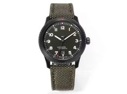 41mm army green black pilot men watch mens wristwatch automatic mechanical sapphire crystal waterproof Stainless Steel top quality Father gift birthday M17315