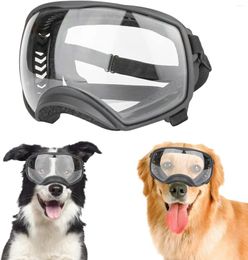 Dog Apparel Medium Large Sport Sunglasses UV Protection Soft Pet Goggles Deep Eyecups Fog/Windproof Outdoor Eyewear