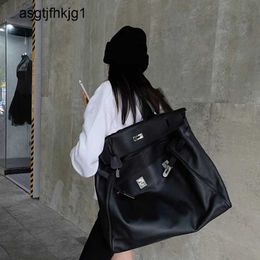 Tote Bag Large Handbags 50cm Customised Capacity Business Trip Shoulder Luggage Womens Leather Oversized 50 Soft Travel Handbag rj