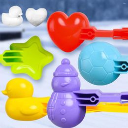 Party Favor Snowball Maker Snow DIY Snowman Duck Mold Shovel Gifts For Kids Winter Outdoor Clamps Toys Sculpt Making Tools Supplies