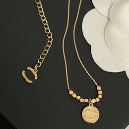 Designer Letter Pendant Brand Necklace Women Necklaces Choker Pendants Wedding Jewelry Gifts High Quality Gold Plated Stainless Steel Chain
