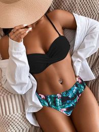 Bandeau Swimsuit Women Push Up Bikini Set Swimwear Female High Waist Brazilian Bathing Suit Beach Wear Bather Biquini